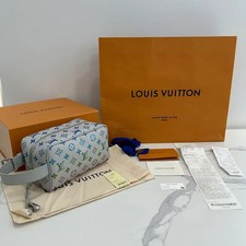 Louis Vuitton Pochette XS Blue Clutch Bag Official