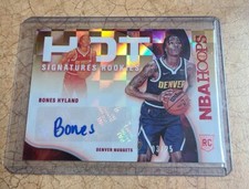 2021-22 Panini Hoops Bones Hyland Hot Signatures Rookie Auto 3/25  Rare