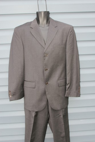 Principe Italy Suit Mens 40R? Gray Wool Button Work Jacket Pants ~34x32 READ - Picture 15 of 17