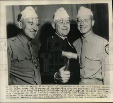 1953 Press Photo Merton B. Rice, Wayne E. Richards, Timothy J. Murphy, V.F.W. WI