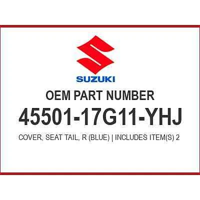 COVER, SEAT TAIL, R (BLUE) | Includes Item(s) 2 - 5