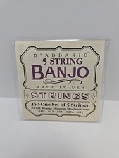 D'Addario J57 Nickel Wound Medium Gauge 5 String Banjo