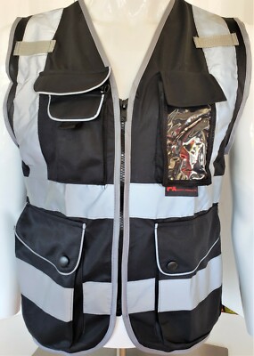 FX High Visibility Reflective Safety Vest w/ ID pocket(Small-2XL)