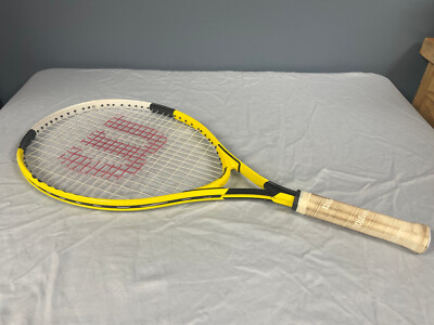 Genuine Wilson US OPEN 25 Tennis Racquet Yellow Black | eBay