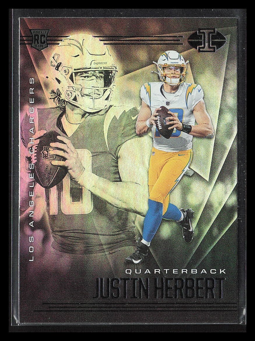JUSTIN HERBERT 2020 Illusions Football Rookie Card #7 LOS ANGELES CHARGERS