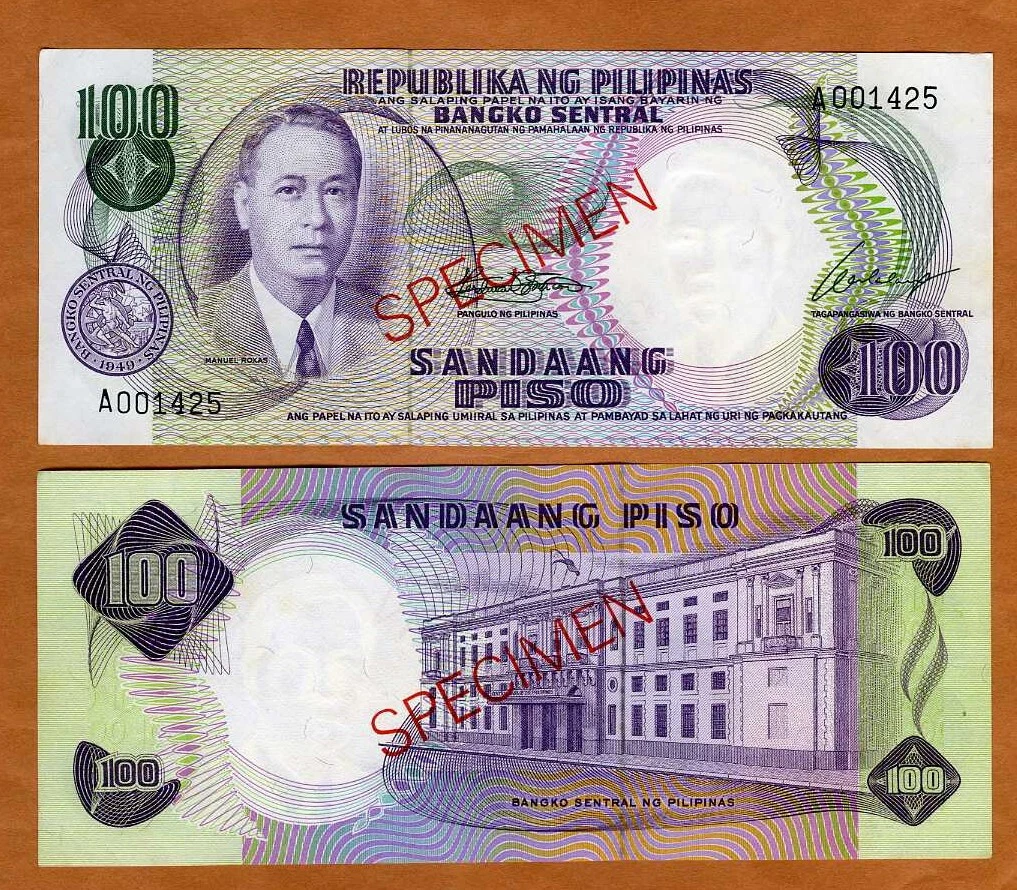 Uncertified Philippine Paper Money Specimens for sale | eBay