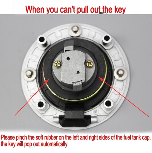 Ignition Switch Fuel Gas Cap Keys Lock Set fit for Yamaha FZ09 FZ10 XJ6 MT03/09 - Imagen 3 de 9
