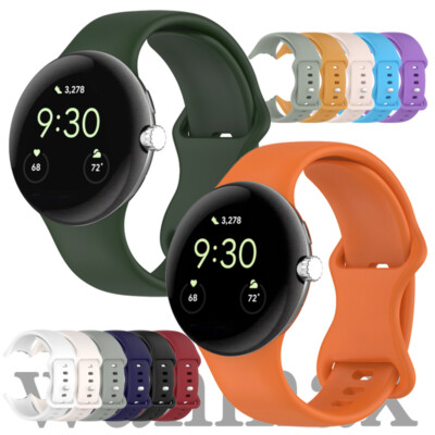 Watch Band For Google Pixel Watch 3 2 1 Soft Sports Silicone Wristband Strap New
