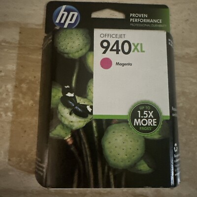 HP 940XL Magenta Printer Cartridge for Officejet Pro 8000 8500 Printer Exp 2014