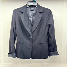 XOXO Size Medium Two Button Black Blazer Ladies Sport Coat Jacket