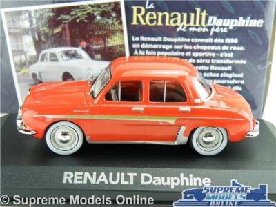 RENAULT DAUPHINE MODEL CAR 1:43 SCALE IXO ATLAS RED SALOON FRENCH