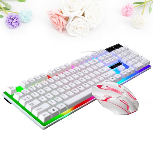Wired Keyboard and Mouse Set Keyboards Computer Mice Accessories - Afbeelding 4 van 12