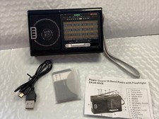 Power Guard 10 Band Rechargeable Radio Flashlight USB Port