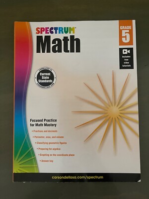 Spectrum: Spectrum Math Workbook, Grade 5