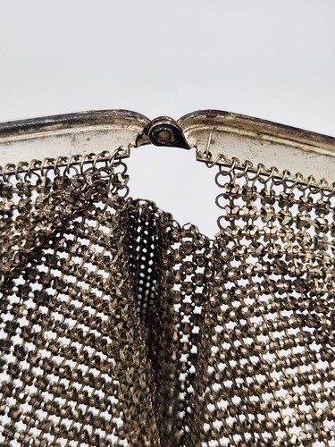 Vintage 1930's Whiting & Davis Beadlite Colorful Eneamled Metal Mesh Purse - Picture 15 of 23