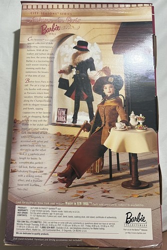 City Seasons Autumn in Paris Collectors Edition Barbie Doll 1997Mattel 19367 NEW - Picture 3 of 3