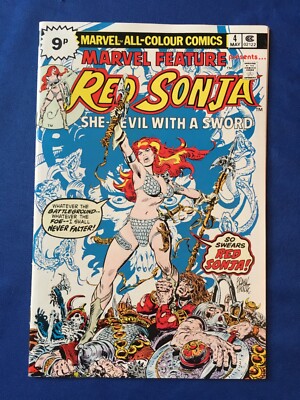 Marvel Feature #4 VFN+ (8.5) MARVEL ( Vol 2 1975) Classic Red Sonja cover (C)