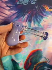 5 " Hammer Dry  Tobacco Pipe Collectible Glass Pipes Phoenix Star  Purple