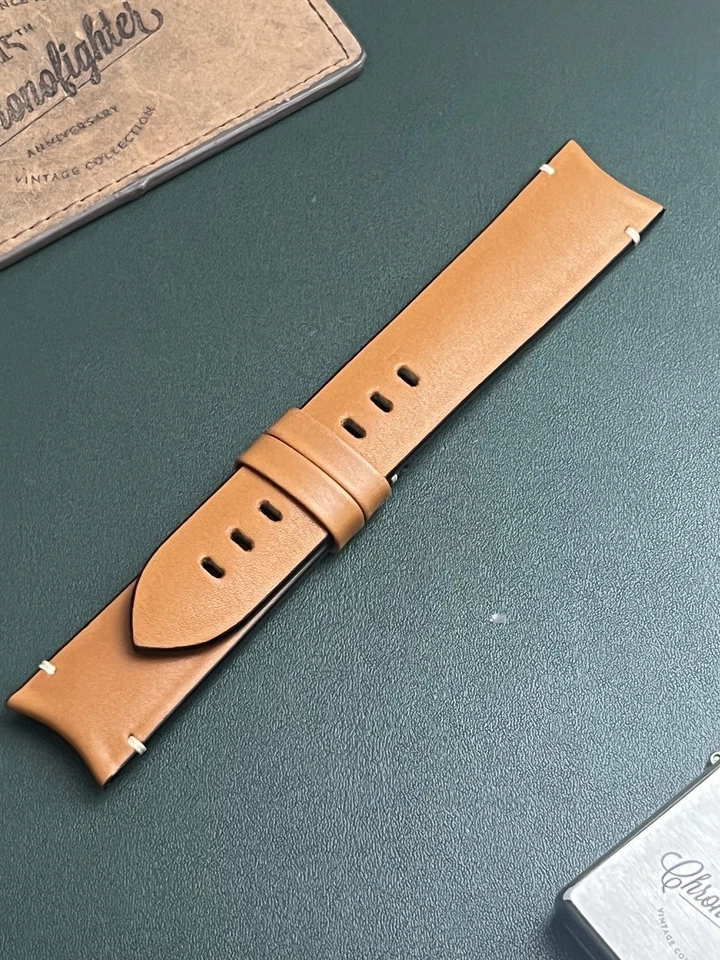 Correa de reloj Graham Chronofighter vintage camel clásico correa de piloto correa BRAL 152 Foto 4 de 4