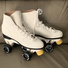 Roller Derby White And Black Hightop Womens Roller Skates Size 10