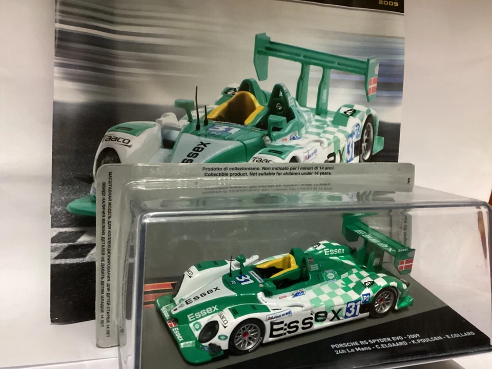 IXO PORSCHE RS SPIDER EVO 2009;, 24h LE Mans  die-cast 1/43, Nuova in teca - Immagine 2 di 4