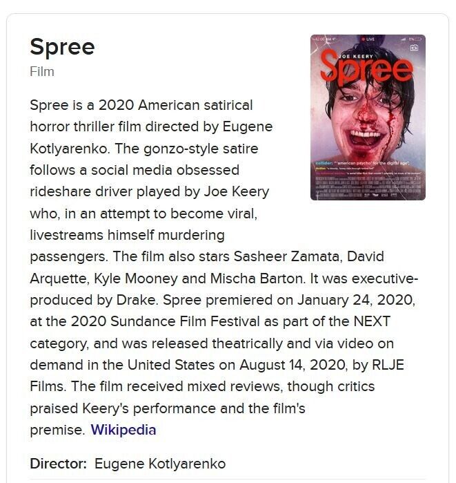 Spree (film) - Wikipedia