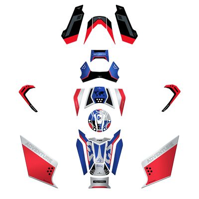 Resin Bike Adesivi Protettivi 3D Per BMW F 900 GS Trophy 2024 | Made In Italy | Antigraffio E Resistenti A UV, Acqua E Gelo