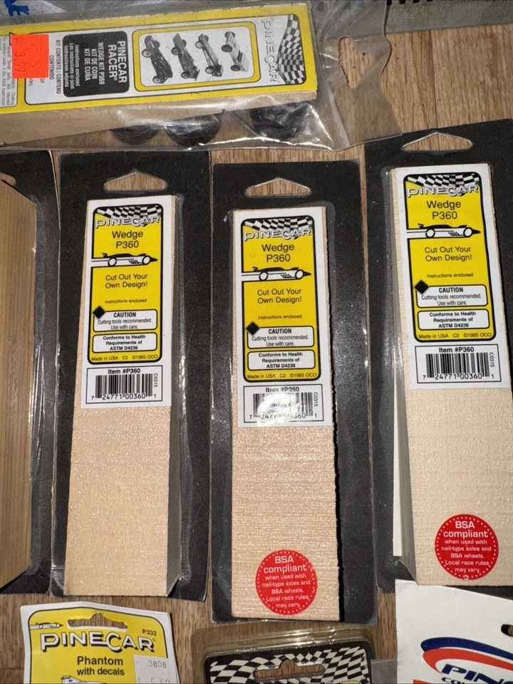 Lote De Calcomanías Diecast Pine Car Grand Prix Phantom Bloque Cuña Nuevas Foto 4 de 4