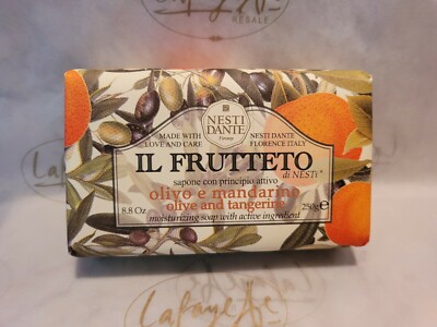 Nesti Dante Olive and Tangerine Scent Soap Bar  8.8oz Florence Italy