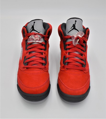 NEW AIR JORDAN 5 RETRO "RAGING BULL" BOYS SHOES GS 6.5Y WOMENS 8 RED 440888-600 - Picture 2 of 6