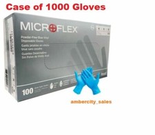 Microflex Ansell V29 Blue Vinyl Disposable Gloves Industrial Grade 1000/Case 