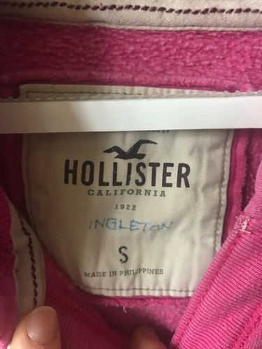Hollister niñas talla S pequeña capucha algodón en excelente estado - Imagen 4 de 9