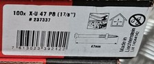 Hilti 500 Nägel  Betonnagel X-U 47 P8 237337 Betonnägel f. Hili Bolzenschußgerät