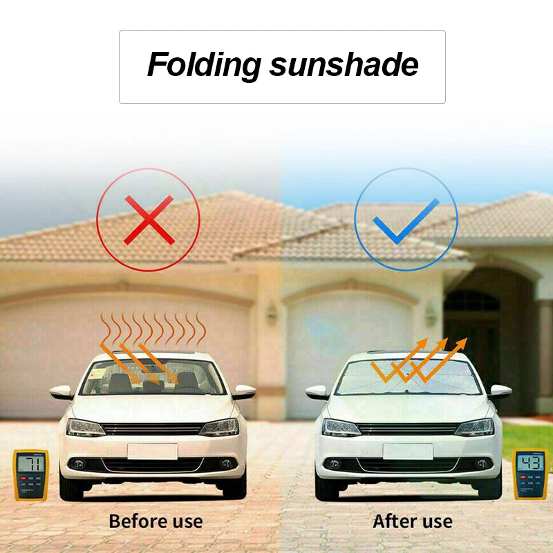 Acessórios de carro para pára-brisa capa para-sol para janela frontal guarda-sol - Imagem 3 de 4