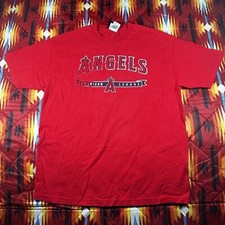2007 Y2K Los Angeles Angels of Anaheim Lee Sport Shirt XL Red Baseball MLB