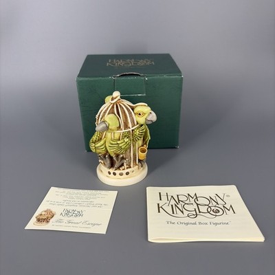 Harmony Kingdom THE GREAT ESCAPE Birds Parrots V1 Treasure Jest Box SIGNED 0945
