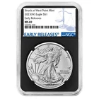 2023 (W) $1 American Silver Eagle NGC MS69 ER Blue Label Retro Core