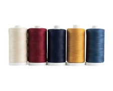 100 Cotton Thread Sets - 1200 Yard Spools Set of 5 - Old Glory 