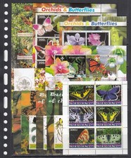 Butterflies Insects Burundi Ivory Coast Maakhir Somali Collection MNH 10 M/s Lot