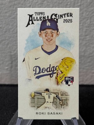 Roki Sasaki 2025 Topps Allen & Ginter Mini #N222-18 Rookie RC Dodgers