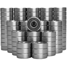 100 PCS 608-2RS Ball Bearing - Double Rubber Sealed Shielded Miniature Deep Groo