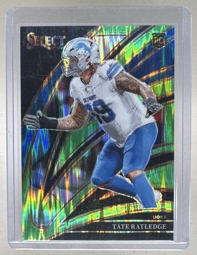 2025 Select Tate Ratledge #270 Neon Green Prizm Shock Club Level /699