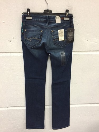 Jeans donna Mavi Olivia vita bassa, gamba dritta blu W26 L32 - Foto 3 di 4