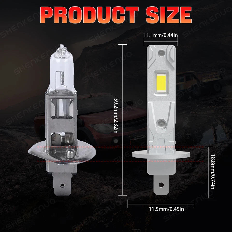 Faro LED de haz alto/bajo para Subaru Baja 2003-2004 6X 6000K + bombillas antiniebla Foto 3 de 4
