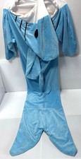 Shark Blanket Hoodie 65" Adult Kids Shark Sleeping Bag Cozy Fleece Wrap Fun NEW