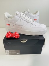 Nike Air Force 1 Low Supreme White Men  s Size 9.5 CU9225-100 BRAND NEW