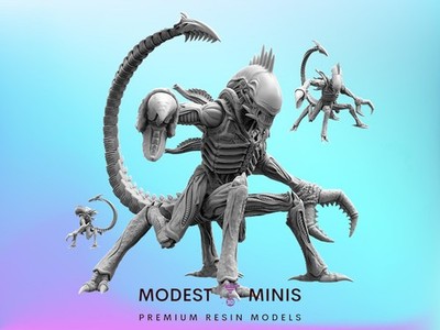 Xeno Scorpocrab - Resin Sci Fi Cyberpunk Aliens Mini | Papsikels