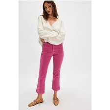 Free People High Time Velvet Kick Flare Pants Size 6