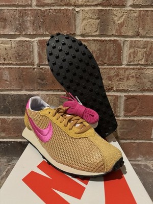 New 10 Nike Stussy LD-1000 SP Waffle Sanded Gold Laser Fuchsia
