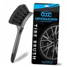 Crystal Clean Tire Brush for Wheels, Rims Mats - Nylon Bristle Car Wheel